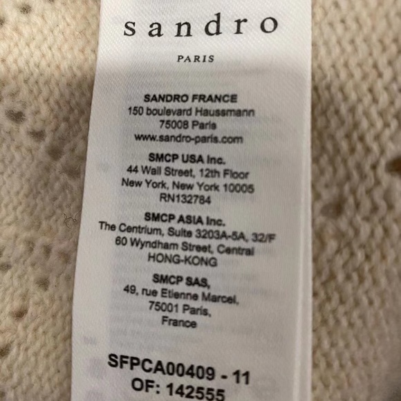 Sandro vest size2/M - Picture 5 of 5